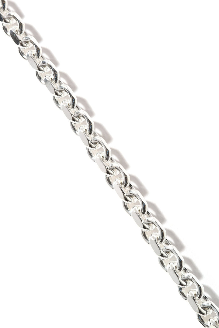 Mens Sterling Silver Anchor Link Chain BraceletThe Fine CollectiveBA0050516