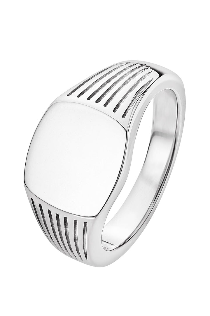 Mens Sterling Silver Signet RingThe Fine CollectiveBA0061690 - R