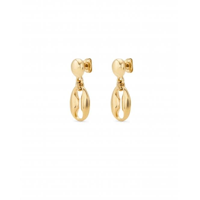 Merci 18k Gold - Plated Small Link Earrings PEN0954ORO000UNOde50PEN0954ORO000