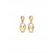 Merci 18k Gold - Plated Small Link Earrings PEN0954ORO000UNOde50PEN0954ORO000