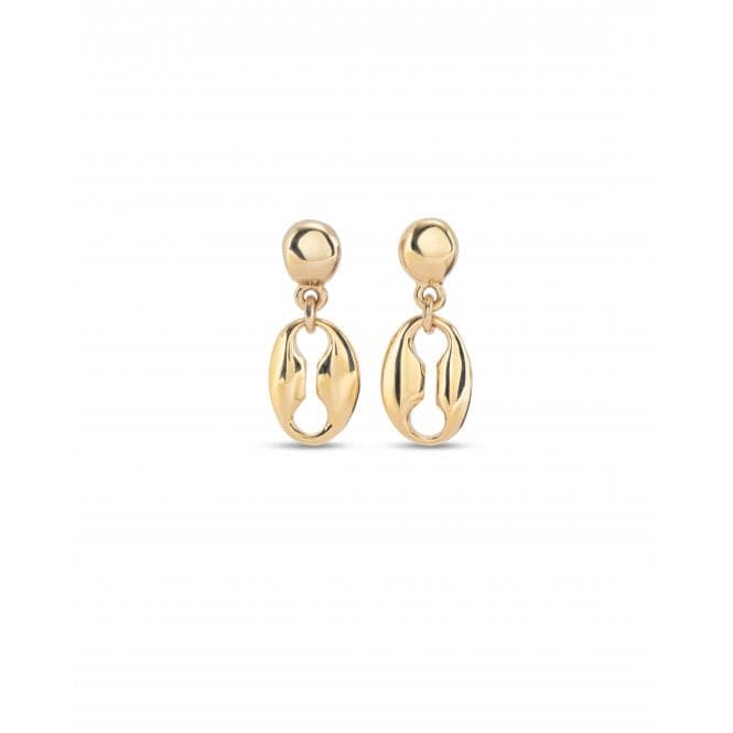 Merci 18k Gold - Plated Small Link Earrings PEN0954ORO000UNOde50PEN0954ORO000