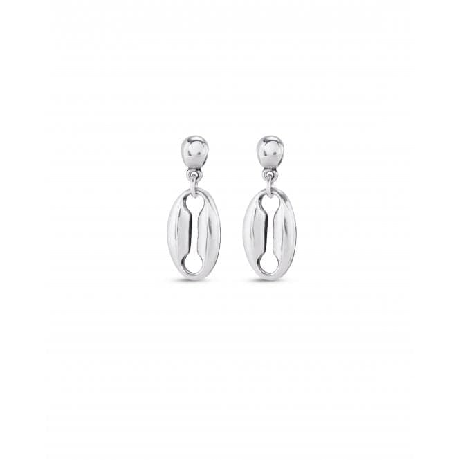 Merci Silver Plated Medium Link Earrings PEN0936MTL000UNOde50PEN0936MTL000