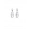 Merci Silver Plated Medium Link Earrings PEN0936MTL000UNOde50PEN0936MTL000