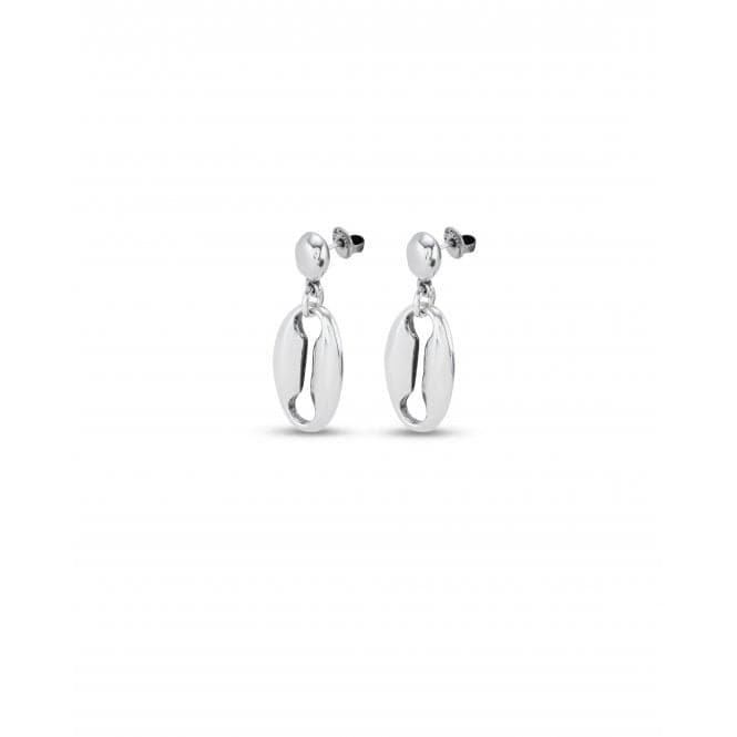 Merci Silver Plated Medium Link Earrings PEN0936MTL000UNOde50PEN0936MTL000