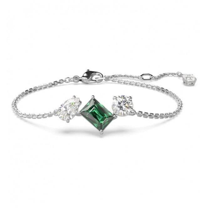 Mesmera Mixed Cuts Green Rhodium Plated Bracelet 5668360Swarovski5668360