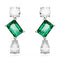 Mesmera Mixed Cuts Green Rhodium Plated Drop Earrings 5665878Swarovski5665878