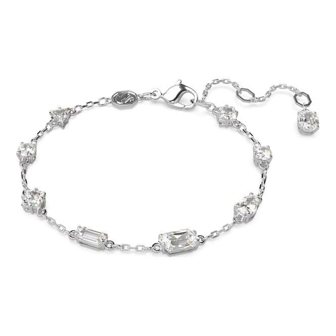Mesmera Mixed Cuts Scattered Design White Rhodium Plated Bracelet 5661530Swarovski5661530
