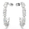 Mesmera Mixed Cuts White Rhodium Plated Hoop Earrings 5672834Swarovski5672834