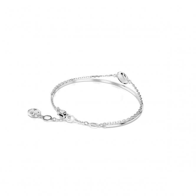 Meteora White Rhodium Plated Bangle 5683447Swarovski5683447