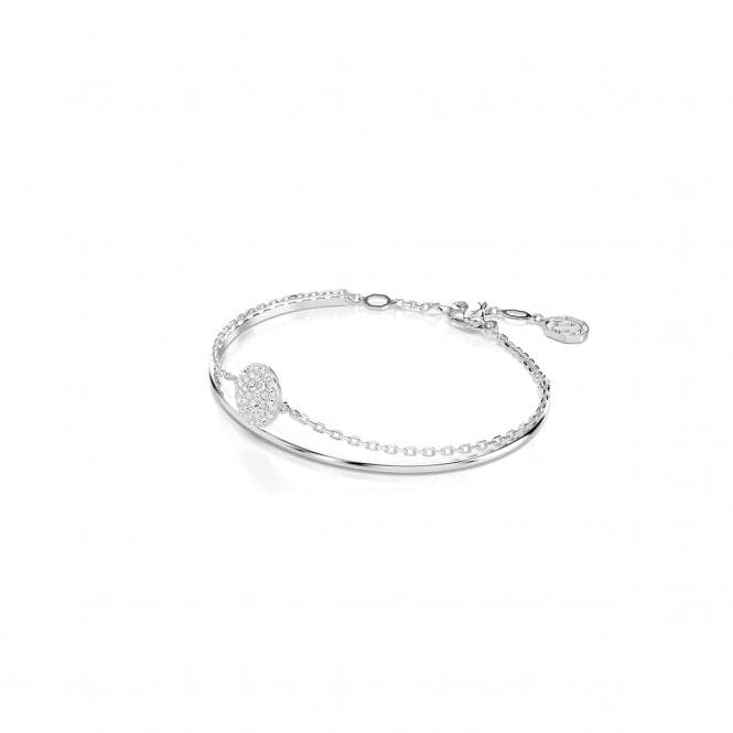 Meteora White Rhodium Plated Bangle 5683447Swarovski5683447