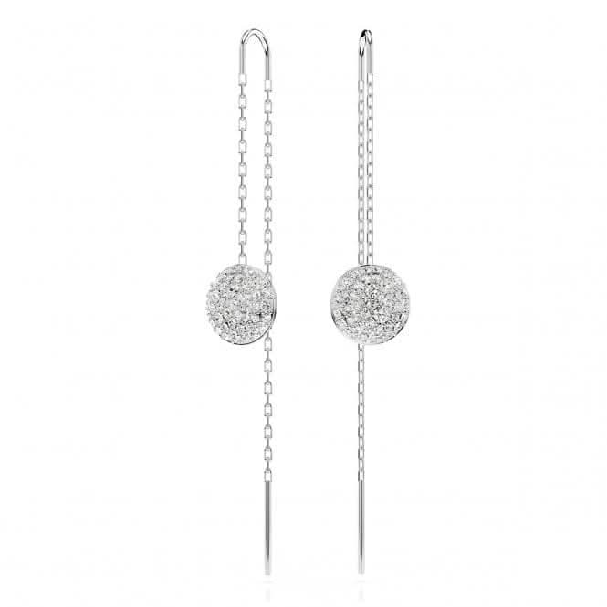 Meteora White Rhodium Plated Drop Earrings 5683448Swarovski5683448