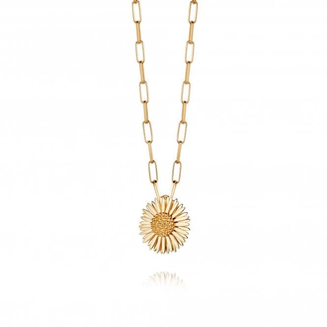 Michaelmas Daisy 18ct Gold Plated Necklace N6122_GPDaisyN6122_GP