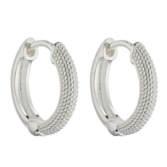 Micro Bead Textured Hoop Earrings E5997BeginningsE5997