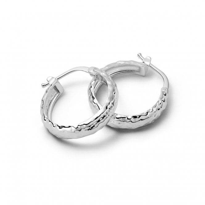 Midi Bold Braided Hoop In Silver Earrings E3112_SLVDaisyE3112_SLV