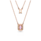 Millenia Layered Octagon Cut Purple Rose Gold - tone Plated Necklace 5640558Swarovski5640558