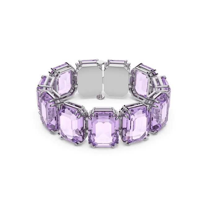 Millenia Octagon Cut Purple Rhodium Plated Bracelet 5638492Swarovski5638492