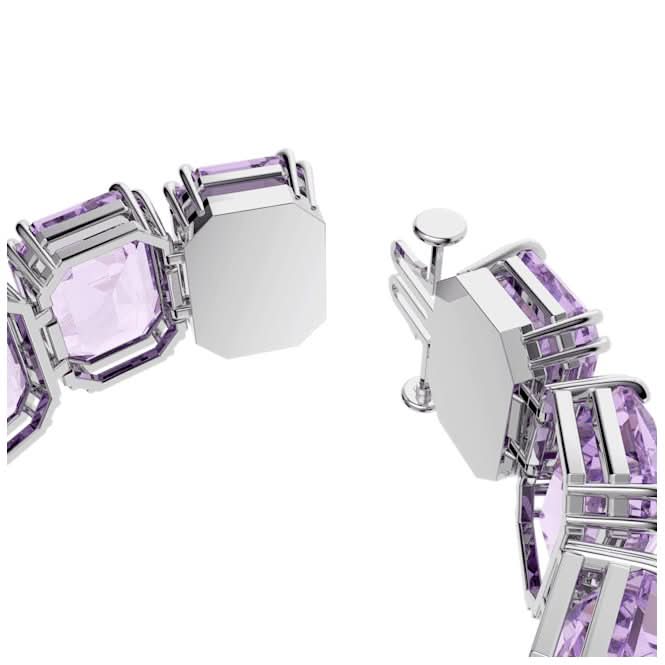 Millenia Octagon Cut Purple Rhodium Plated Bracelet 5638492Swarovski5638492