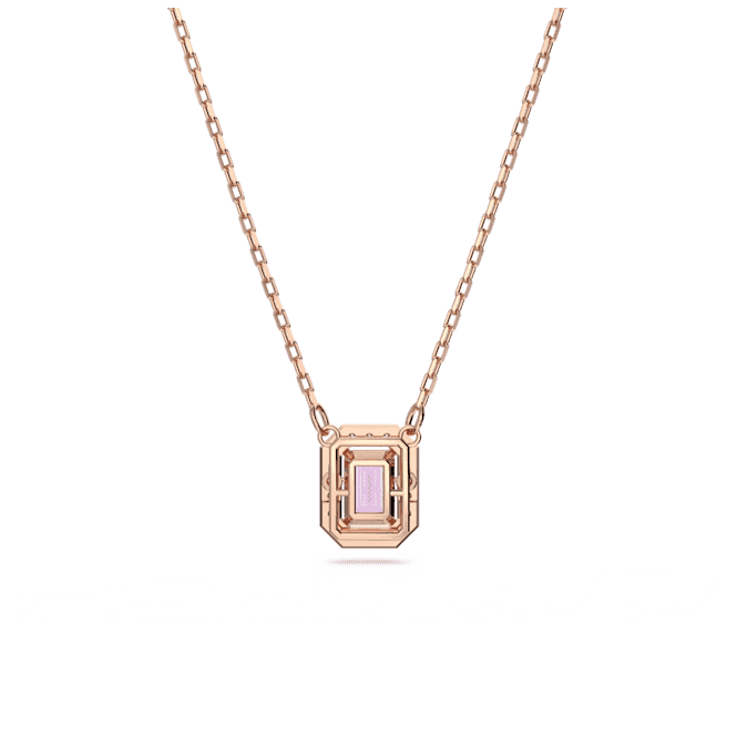 Millenia Octagon Cut Purple Rose Gold - tone Plated Necklace 5640291Swarovski5640291