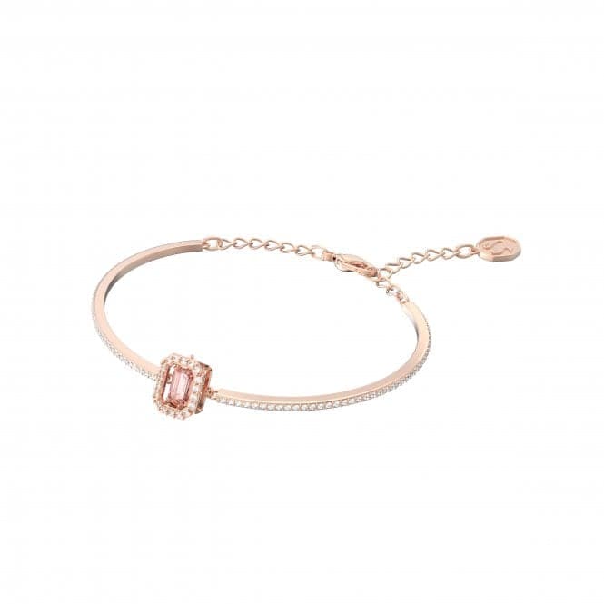 Millenia Octagon Cut Zirconia Pink Rose Gold - tone Plated Bangle 5620555Swarovski5620555