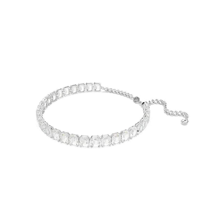 Millenia Rhodium Plated White Octagon Cut Crystal Choker 5696292Swarovski5696292