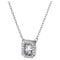 Millenia Square Cut Swarovski Zirconia White Necklace 5599177Swarovski5599177