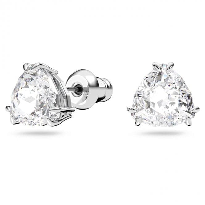 Millenia Stud Trilliant Cut Crystal White Rhodium Plated Earrings 5619498Swarovski5619498