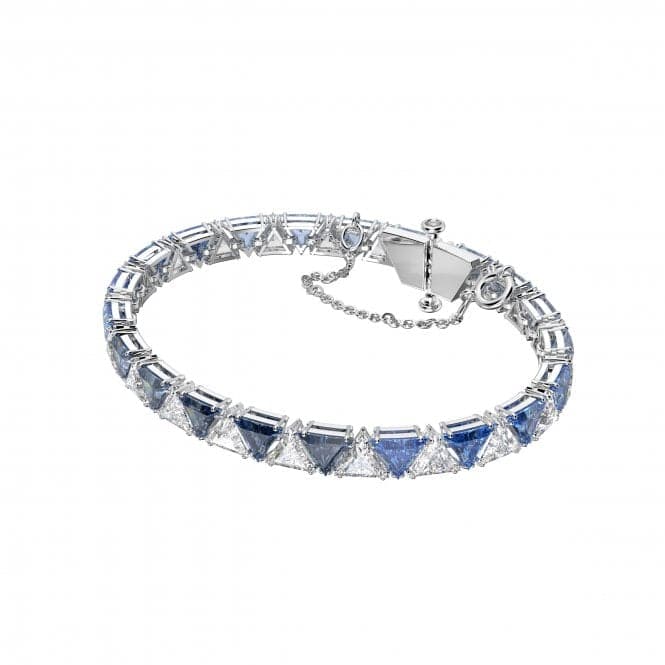 Millenia Triangle Zirconia Blue Rhodium Plated Bracelet 5614925Swarovski5614925