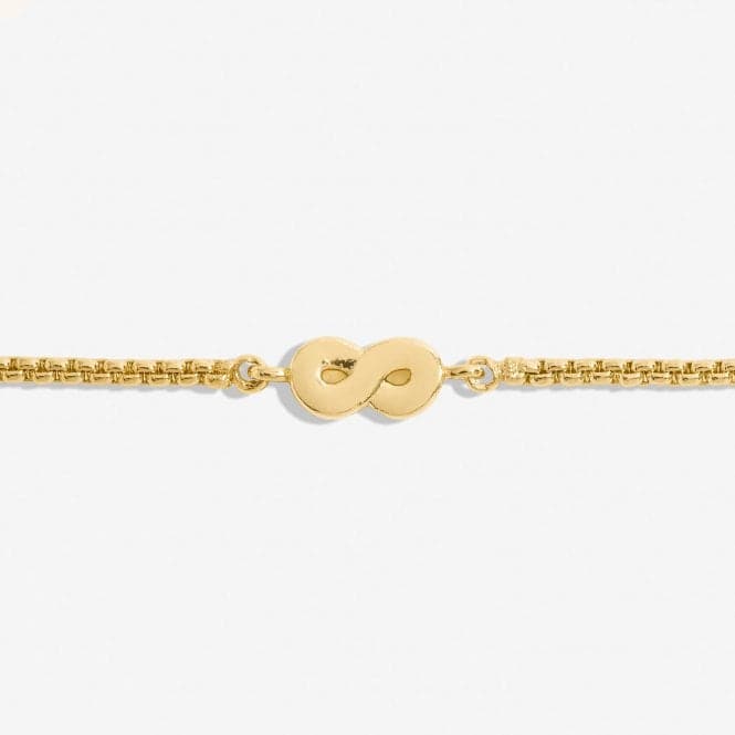 Mini Charms Infinity Gold Plated 24.5cm Adjustable Bracelet 7140Joma Jewellery7140