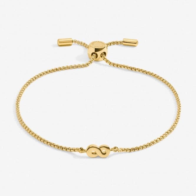 Mini Charms Infinity Gold Plated 24.5cm Adjustable Bracelet 7140Joma Jewellery7140