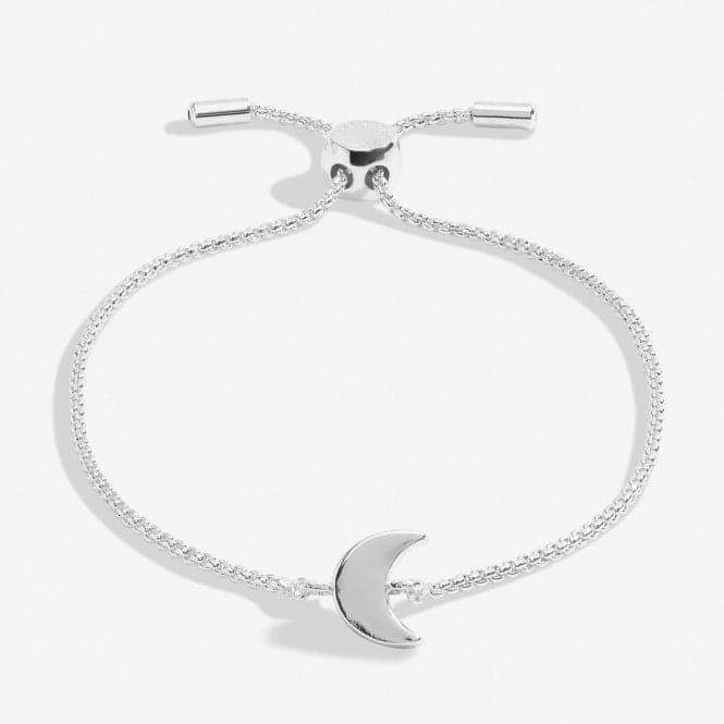 Mini Charms Moon Silver Plated 24.5cm Adjustable Bracelet 7139Joma Jewellery7139