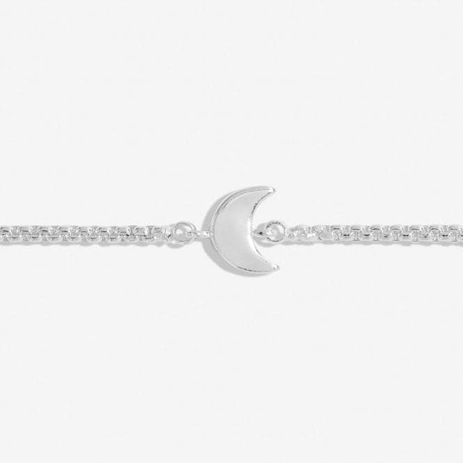 Mini Charms Moon Silver Plated 24.5cm Adjustable Bracelet 7139Joma Jewellery7139
