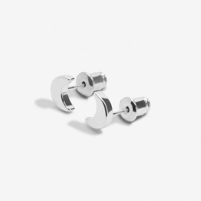 Mini Charms Moon Silver Plated Earrings 7055Joma Jewellery7055