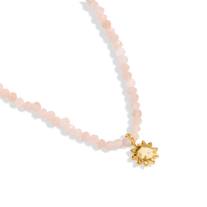 Mini Charms Sunstone Sun Gold Plated Necklace 8603Joma Jewellery8603