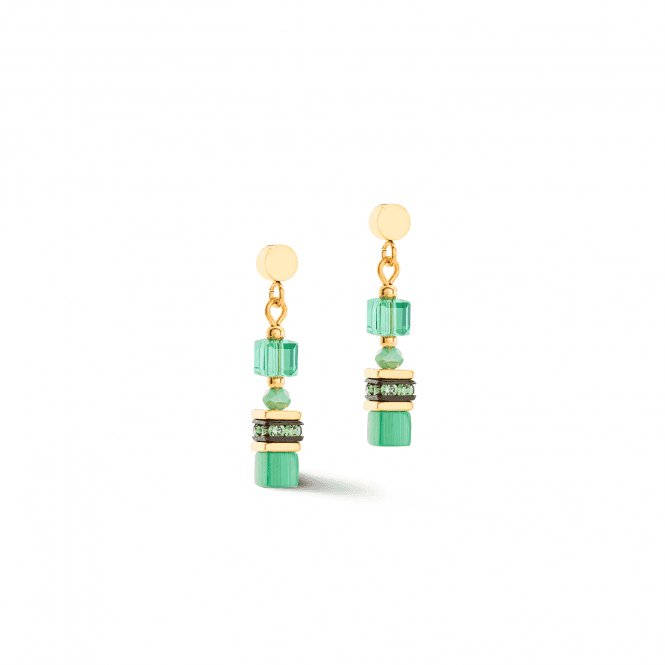 Mini Cubes Green Earrings 4565/21 - 0500Coeur De Lion4565/21 - 0500