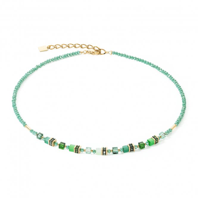 Mini Cubes Green Necklace 4565/10 - 0500Coeur De Lion4565/10 - 0500