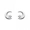 Moon and Star Zirconia Stud Earrings 3768CZDew3768CZ