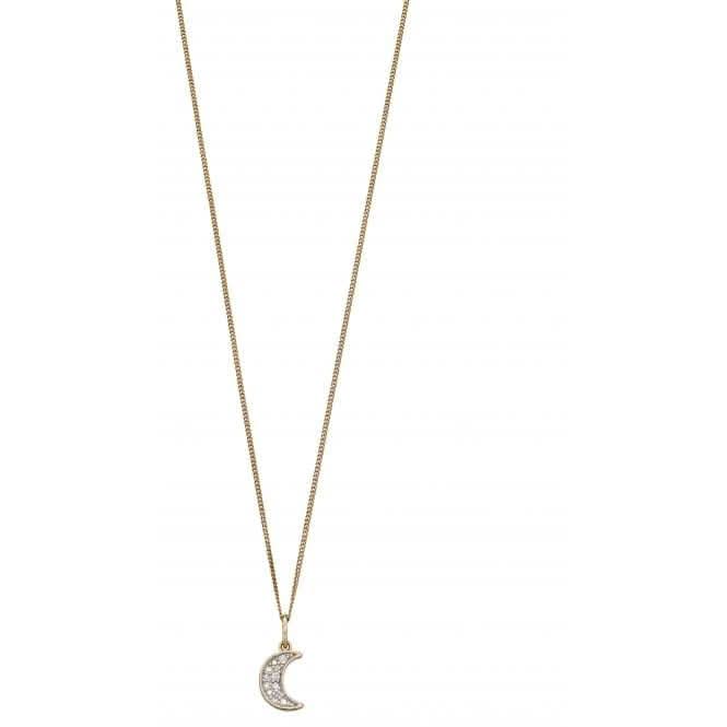 Moon Diamond Yellow Gold Pendant GP2187Elements GoldGP2187