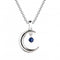 Moon with Blue Zirconia Pendant 9428BLZDew9428BLZ