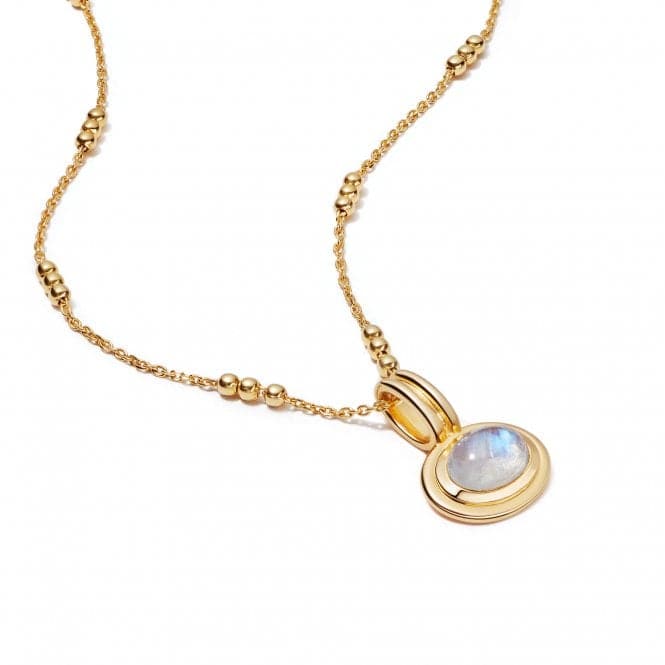 Moonstone 18ct Gold Plated Necklace HN3001_GPDaisyHN3001_GP