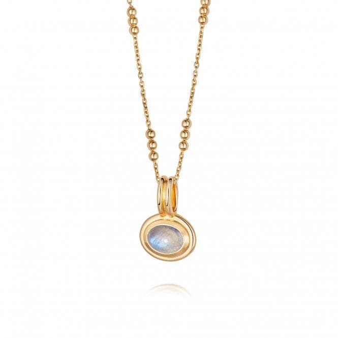 Moonstone 18ct Gold Plated Necklace HN3001_GPDaisyHN3001_GP