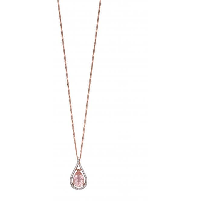 Morganite Tear Drop Shape Pendant GP2164PElements GoldGP2164P