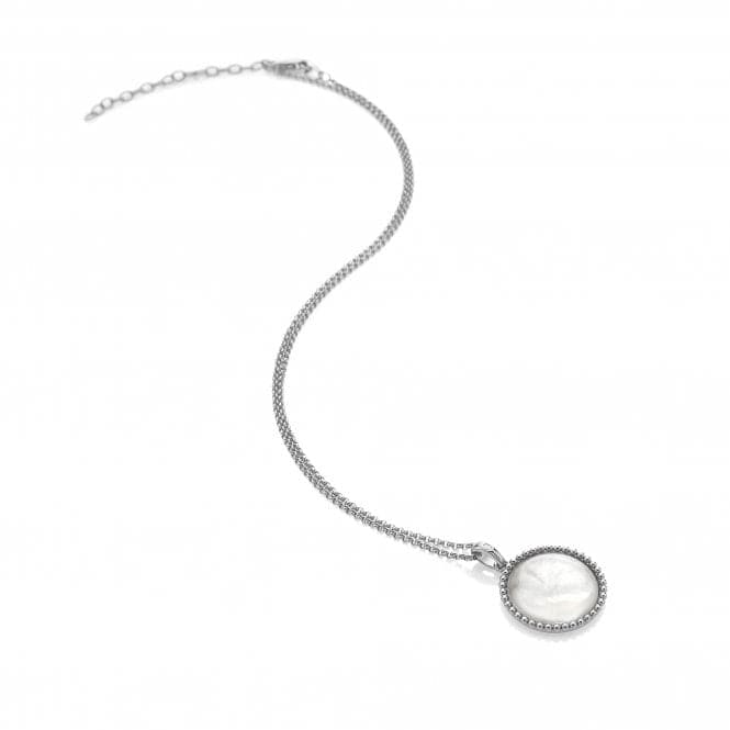 Mother of Pearl Circle Pendant Necklace DP922Hot DiamondsDP922
