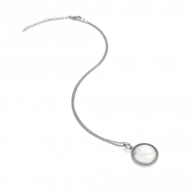 Mother of Pearl Circle Pendant Necklace DP922Hot DiamondsDP922