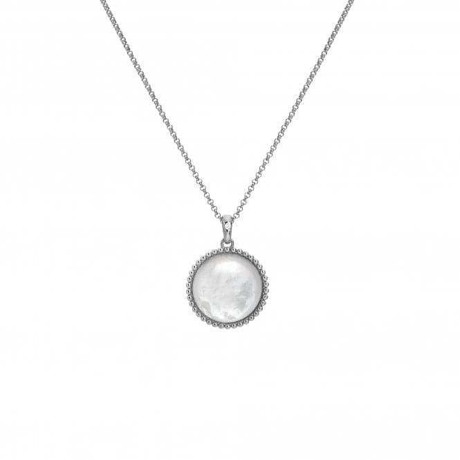 Mother of Pearl Circle Pendant Necklace DP922Hot DiamondsDP922