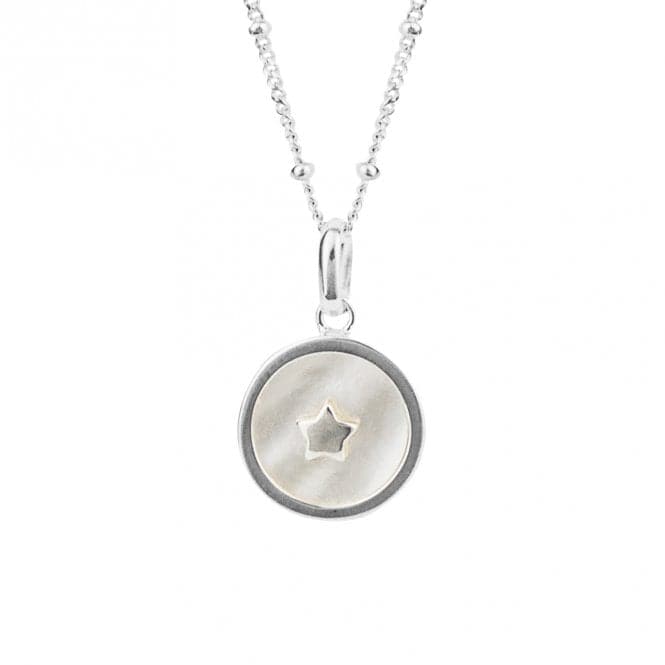 Mother Of Pearl Star On Ball Chain Pendant N4527WBeginningsN4527W