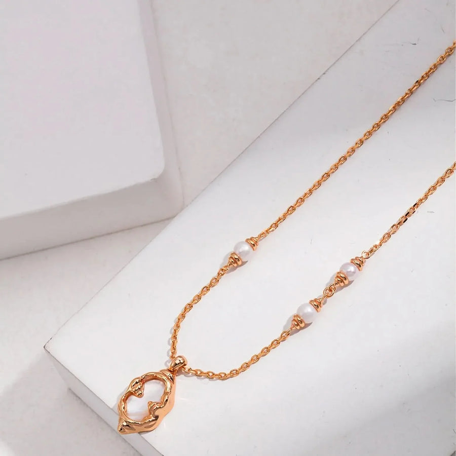 Mother Shell Pearl Necklace