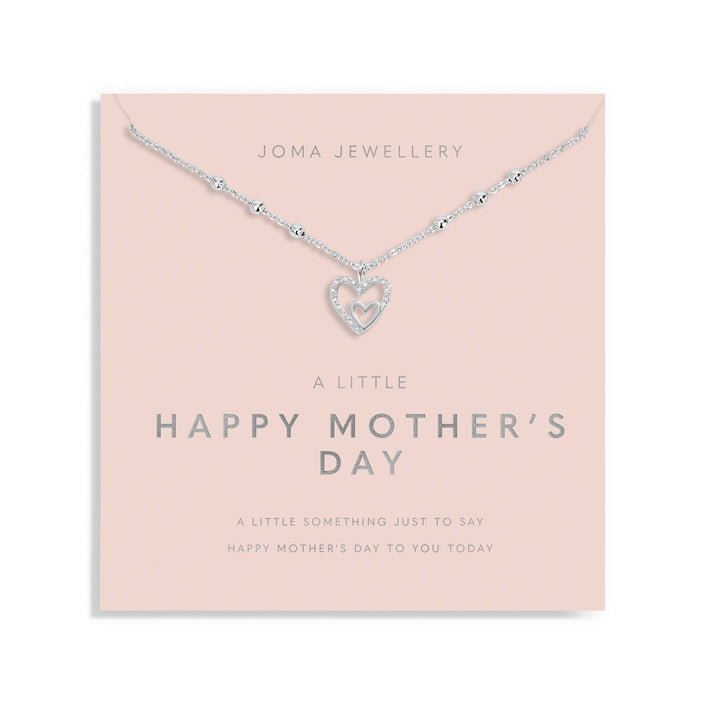 Mother's Day A Little Happy Mother's Day Silver Plated Necklace 8584Joma Jewellery8584