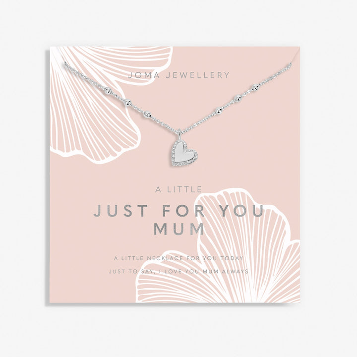 Mother's Day A Little Just For You Mum Silver Plated Necklace 8587Joma Jewellery8587