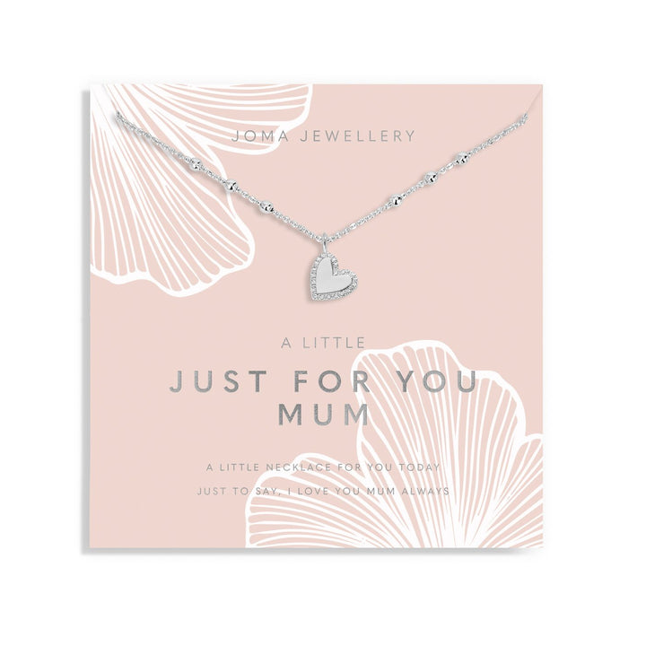 Mother's Day A Little Just For You Mum Silver Plated Necklace 8587Joma Jewellery8587