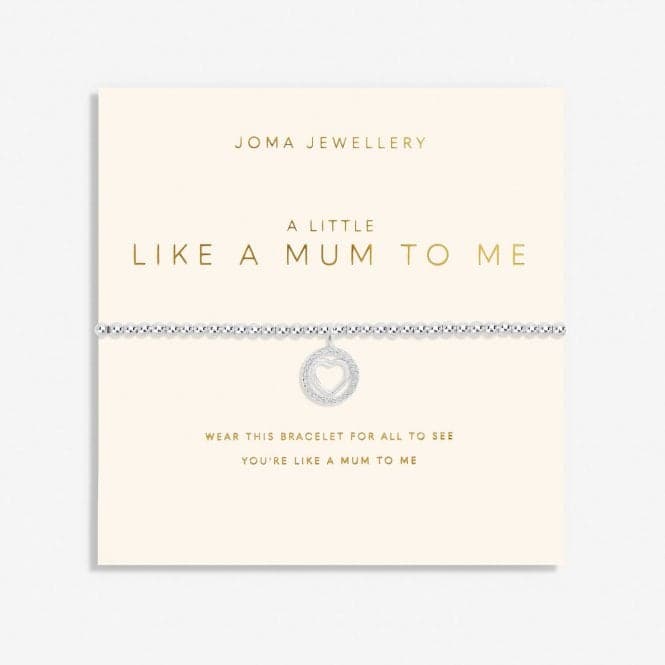 Mother's Day A Little Like A Mum To Me Silver Plated 17.5cm Bracelet 6861Joma Jewellery6861